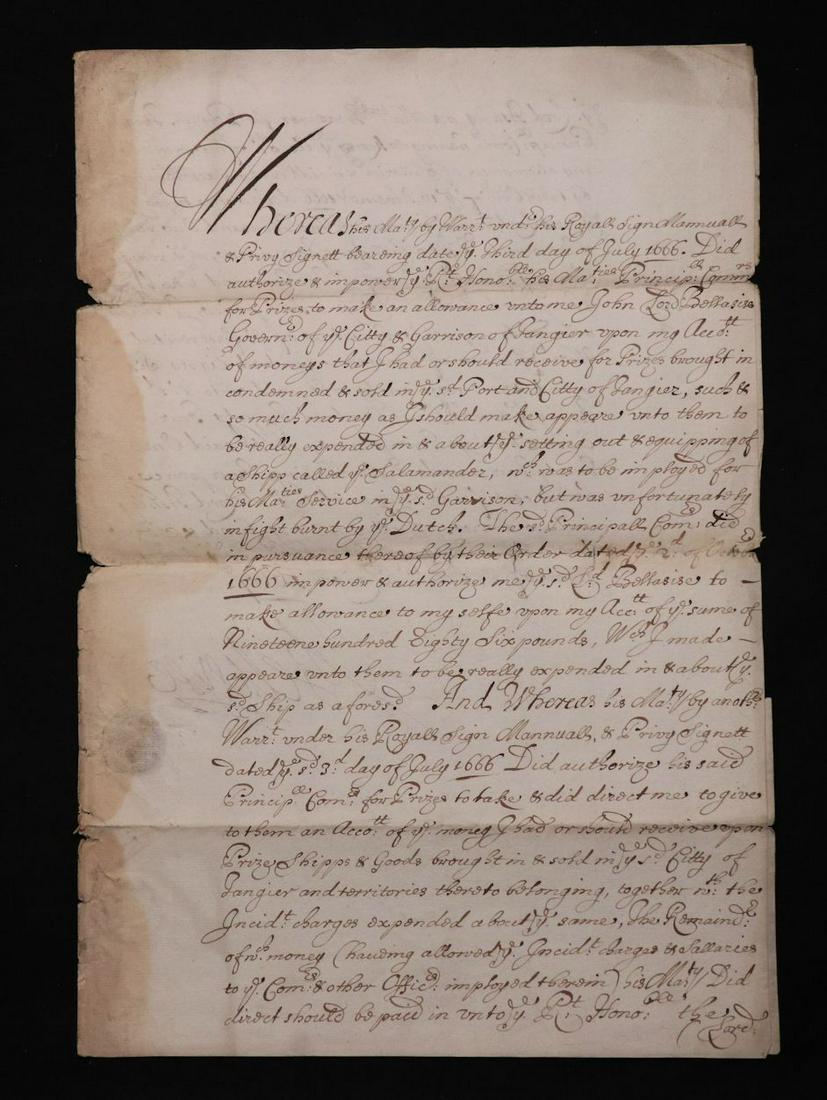 John Belasyse, 1st Baron Belasyse, ADS, 1667 (1 of 7)