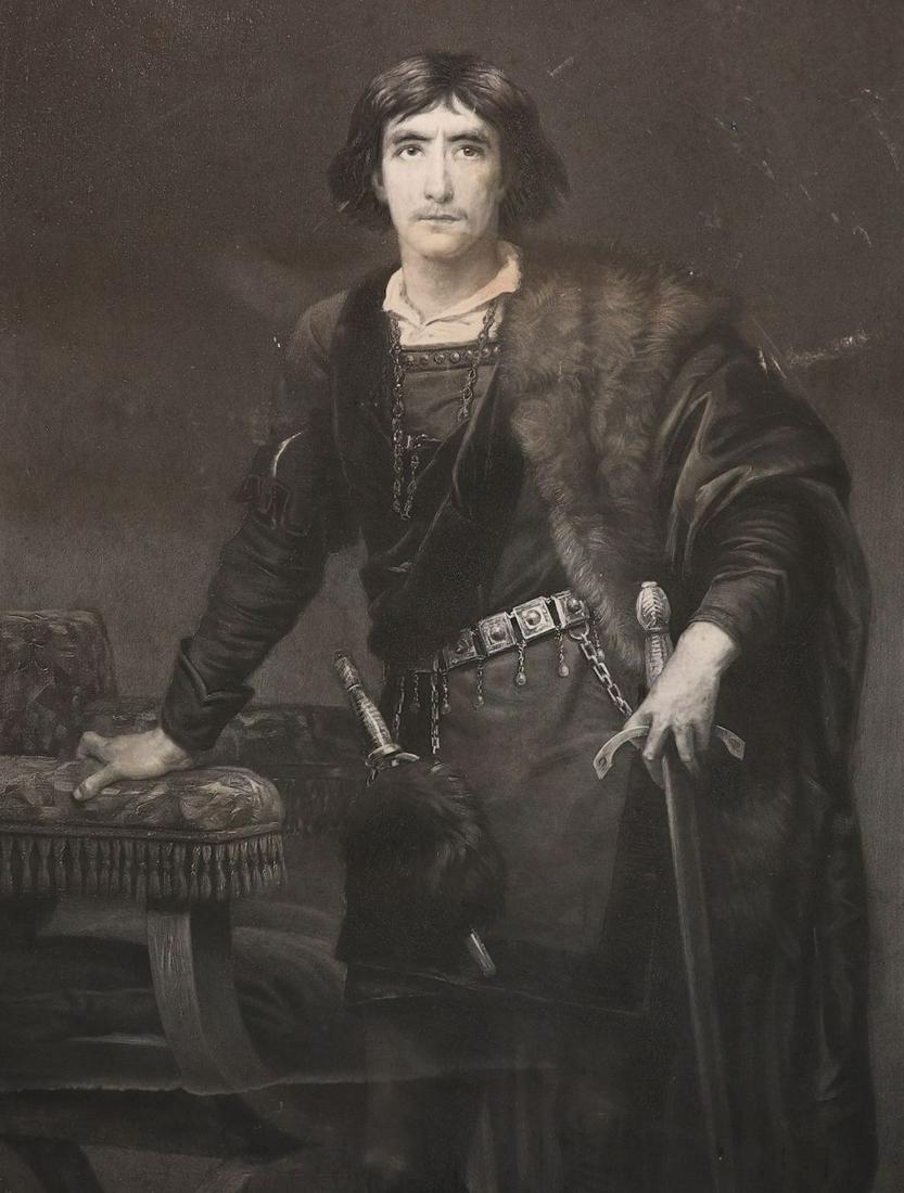 Henry Irving, Hamlet, Photogravure, SIGNED (1 of 4)