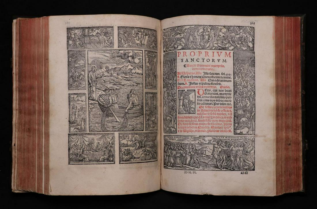 16th c. Breviary, Period Binding (1 of 9)