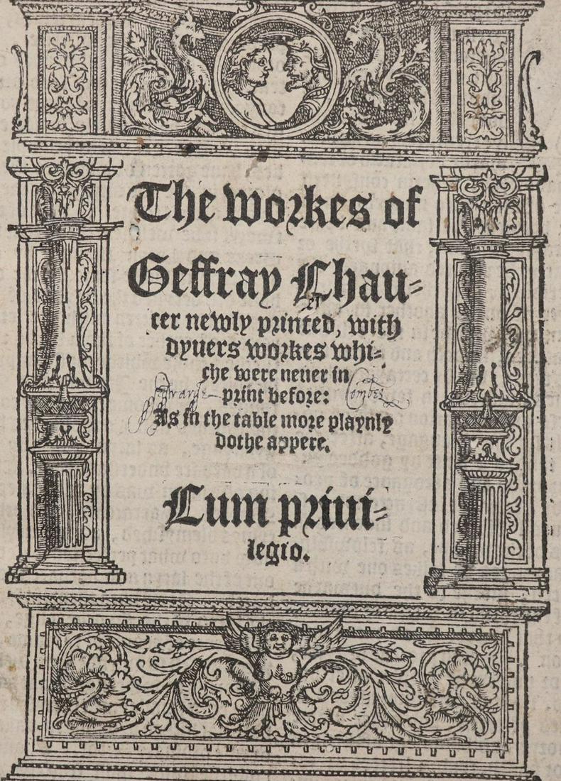 Works of Geoffrey Chaucer, 1550 (1 of 9)