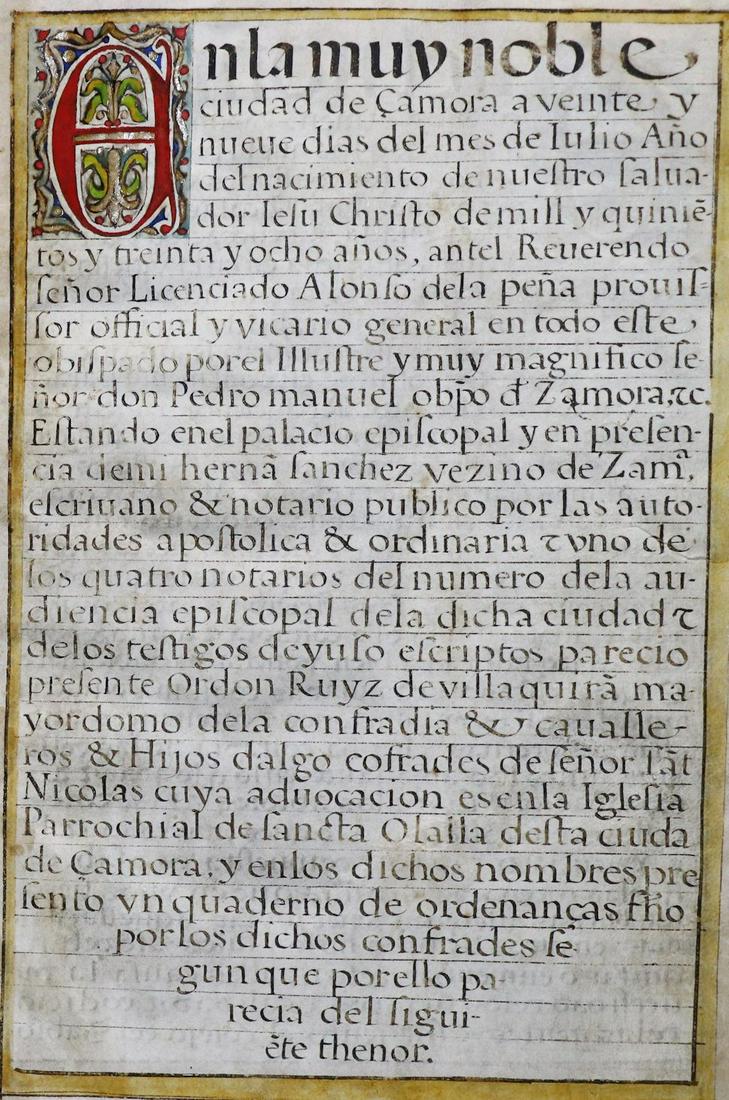 16th c. Illuminated Manuscript (1 of 9)