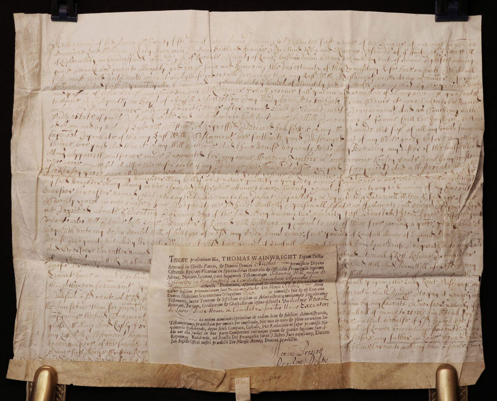 17th c. Document on Vellum (1 of 5)