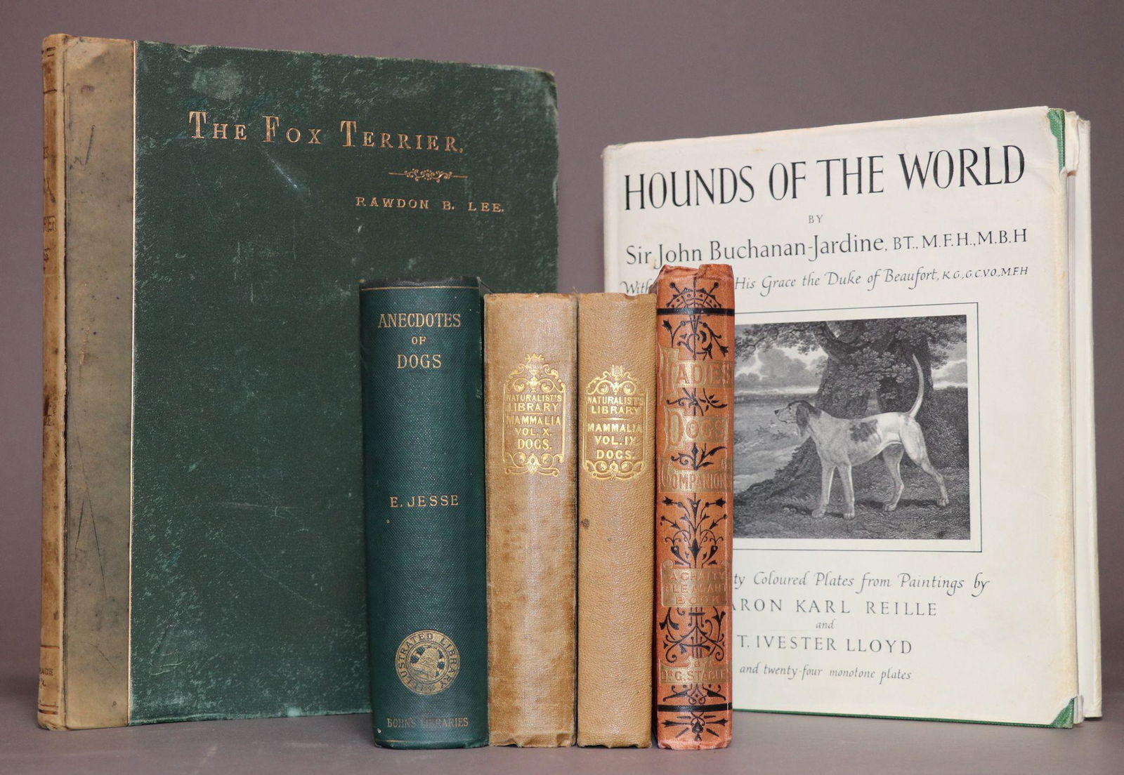 [Dogs, Art]  Lot of 5 Rare Books (1 of 9)