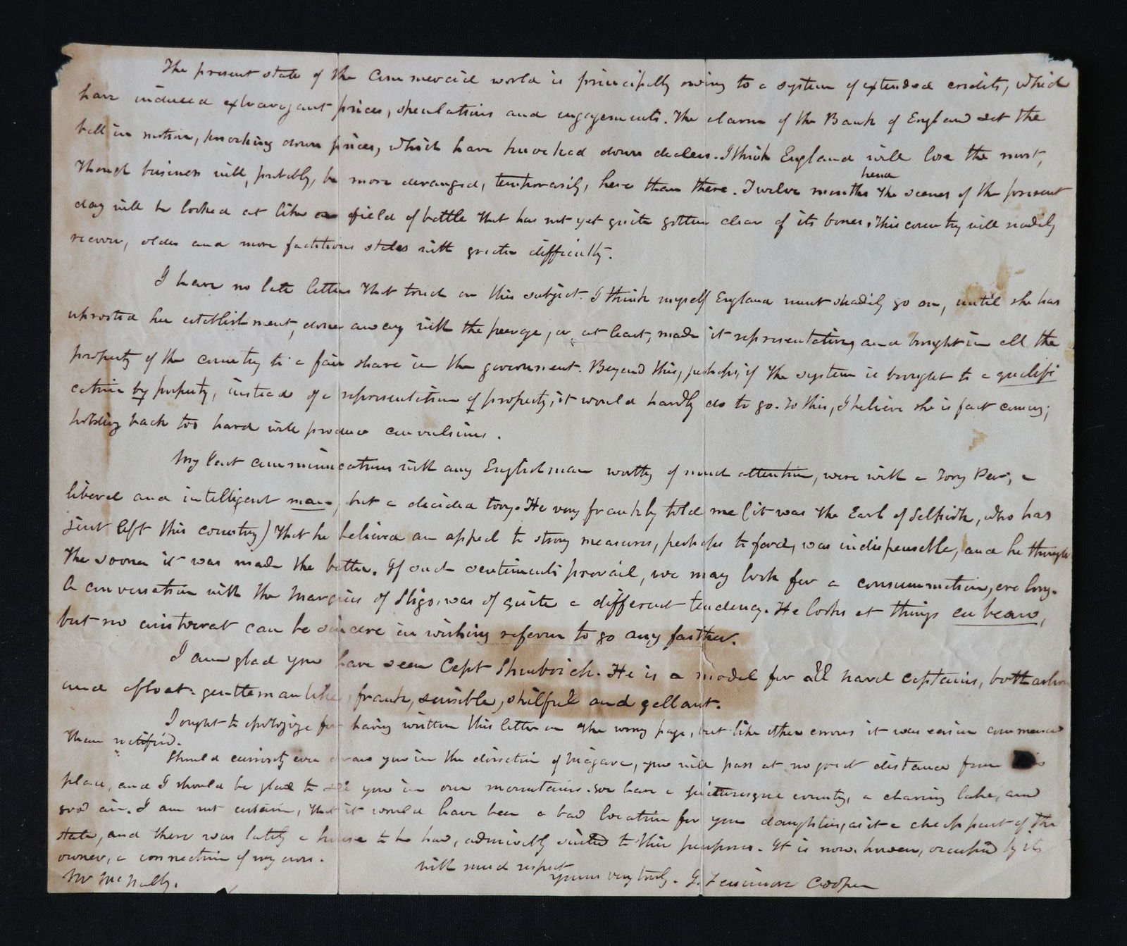 James Fenimore Cooper ALS (1 of 6)