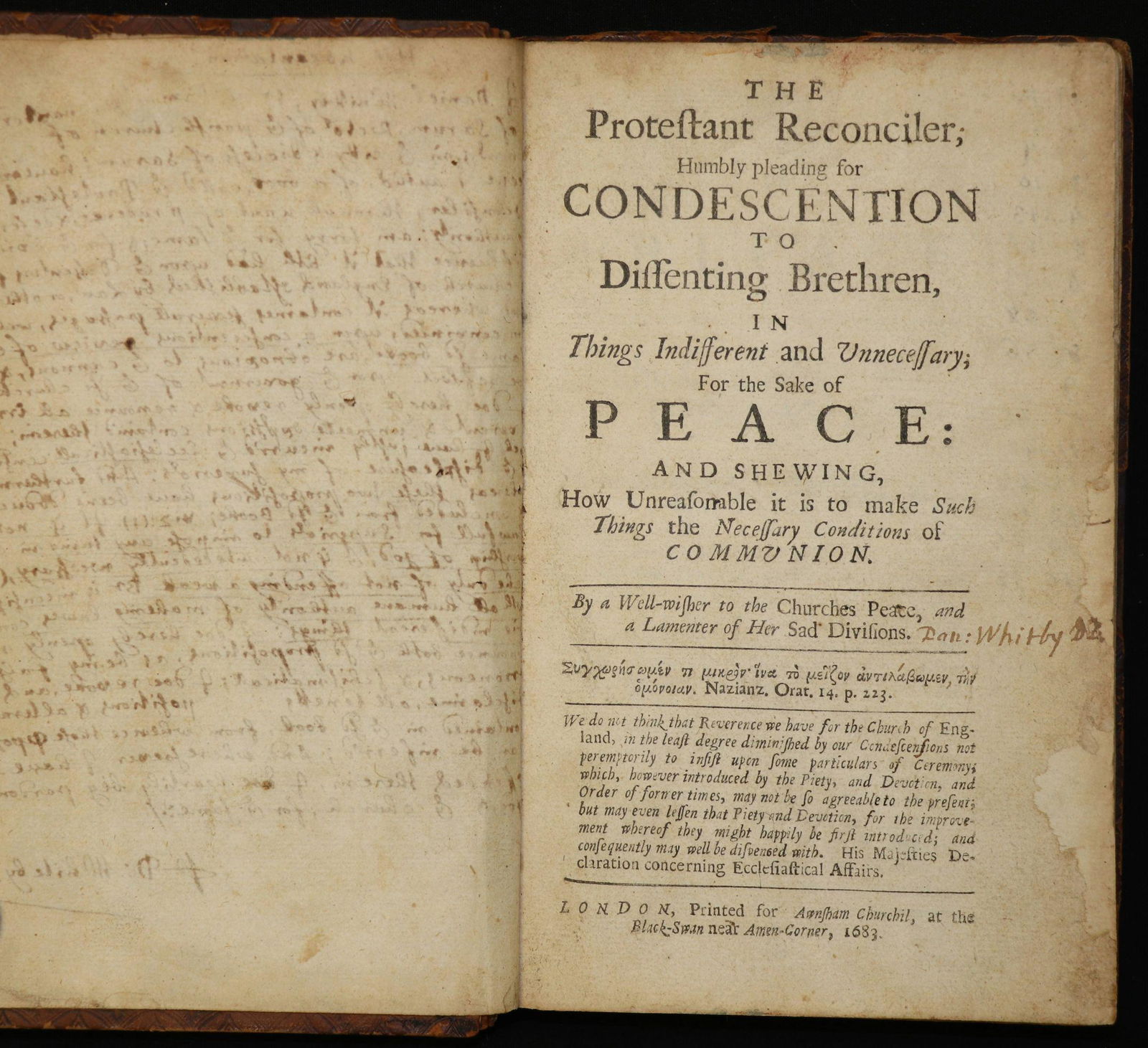 [Burned Book] Protestant Reconciler (1 of 8)