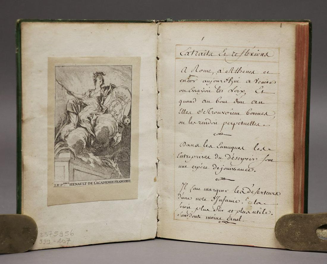 18th c. Manuscript Excerpts and Reflections (1 of 7)