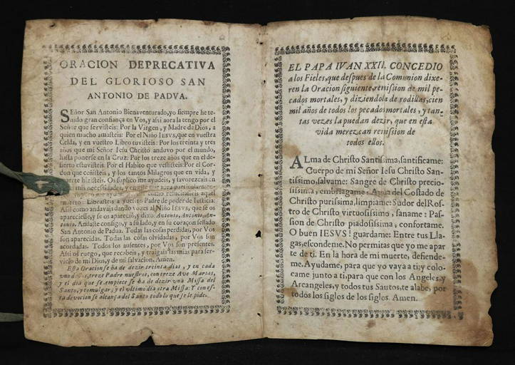 Spanish Printing On Vellum