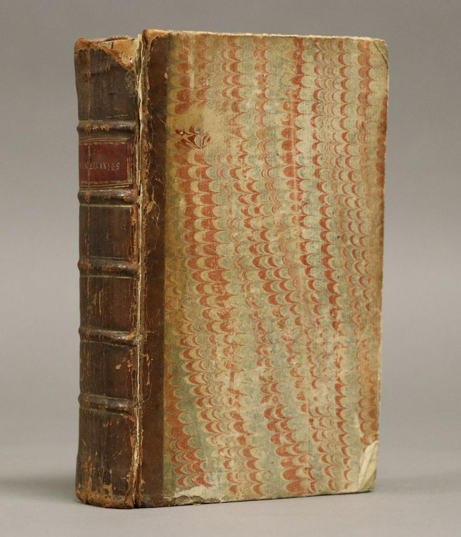 [Dreams in India, Earthquakes, Bound Volume]: A bound 8vo volume containing 15 works, all 18th century, including: ** AN EXACT ACCOUNT OF TWO REAL DREAMS WHICH HAPPEN'D TO THE SAME PERSON. London, 1725. 24 pp. Very scarce, ESTC records only 5 cop