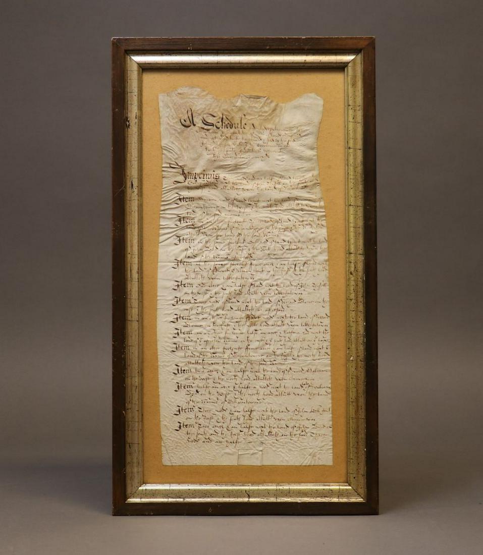 Ca. 16th c. Manuscript Document (1 of 5)