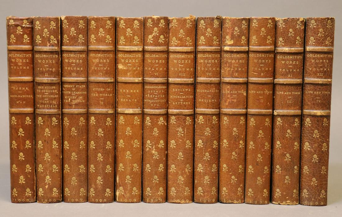 [Bindings, Signed Illustrations]  Goldsmith's Works (1 of 6)