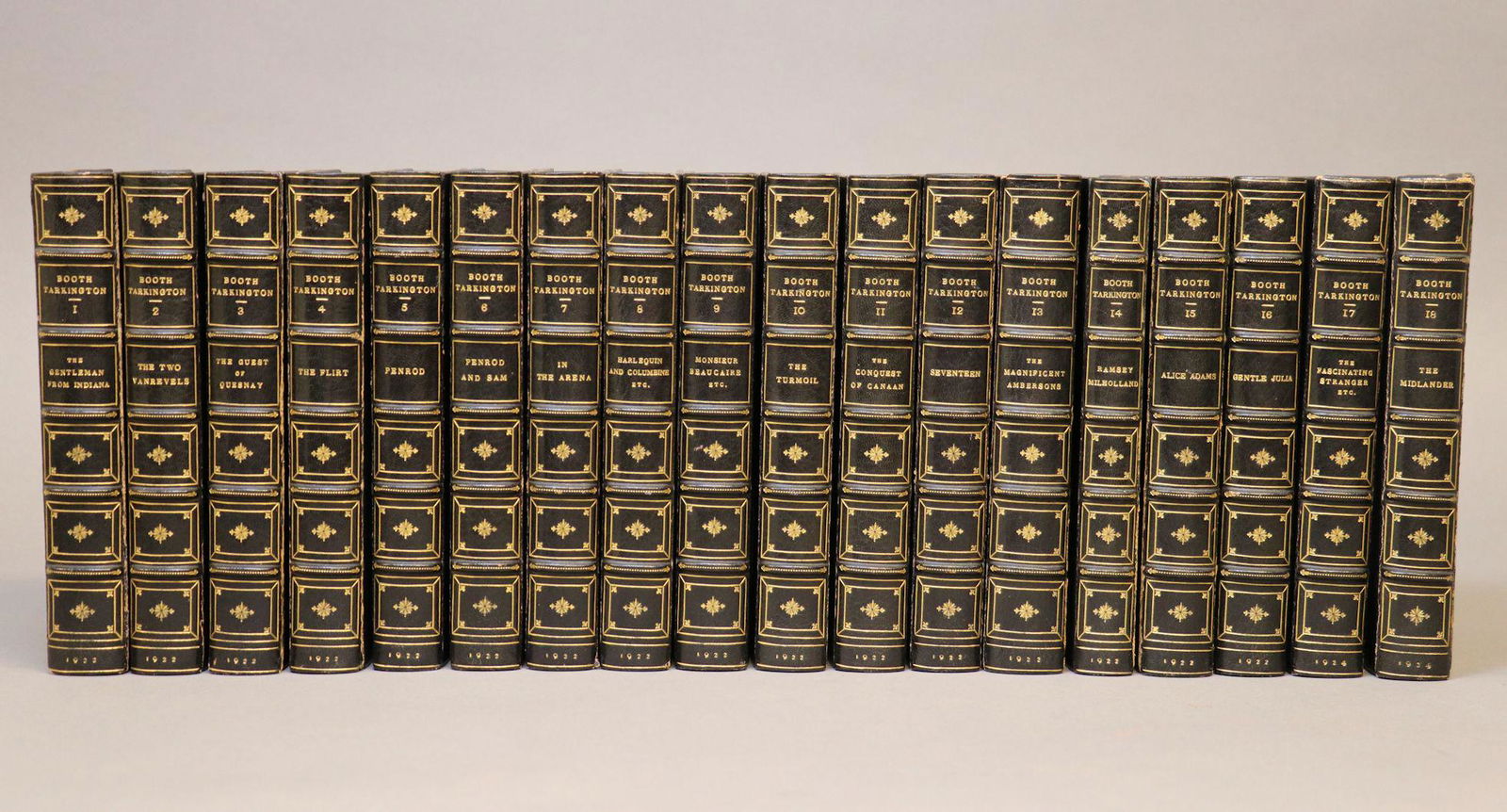 [Bindings]  Works of Tarkington, Signed (1 of 8)