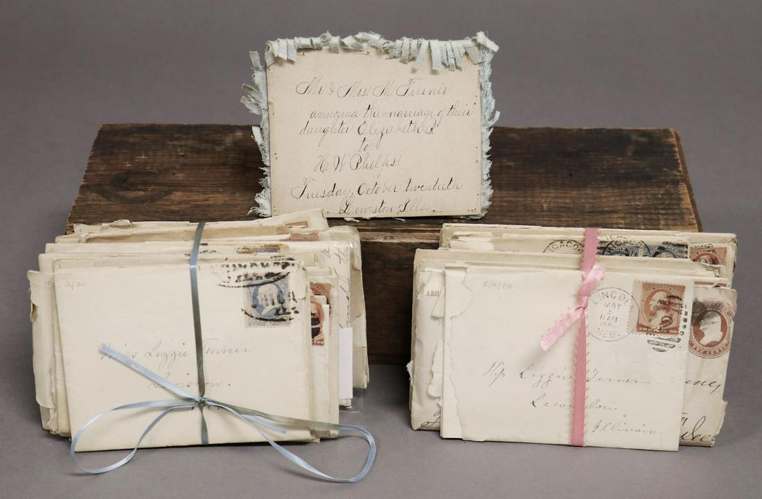 Archive of Letters, Lewiston, Illinois, 19th c. (1 of 5)