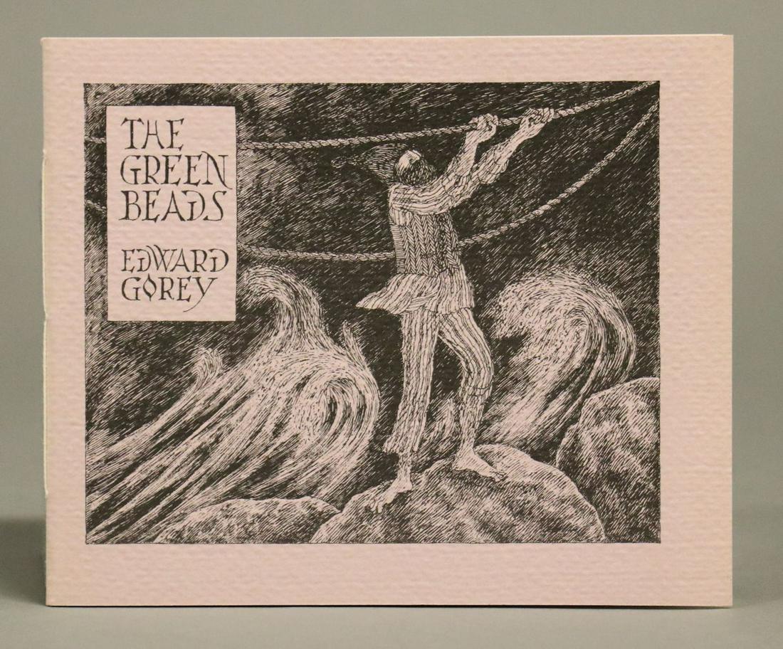 [Signed & Limited] Gorey, The Green Beads: Gorey, Edward. THE GREEN BEADS. New York: Albondocani Press, 1978. 6" x 5". Illustrated throughout. Original printed paper wrappers. *************** #145 of 400 copies, signed by the author.
