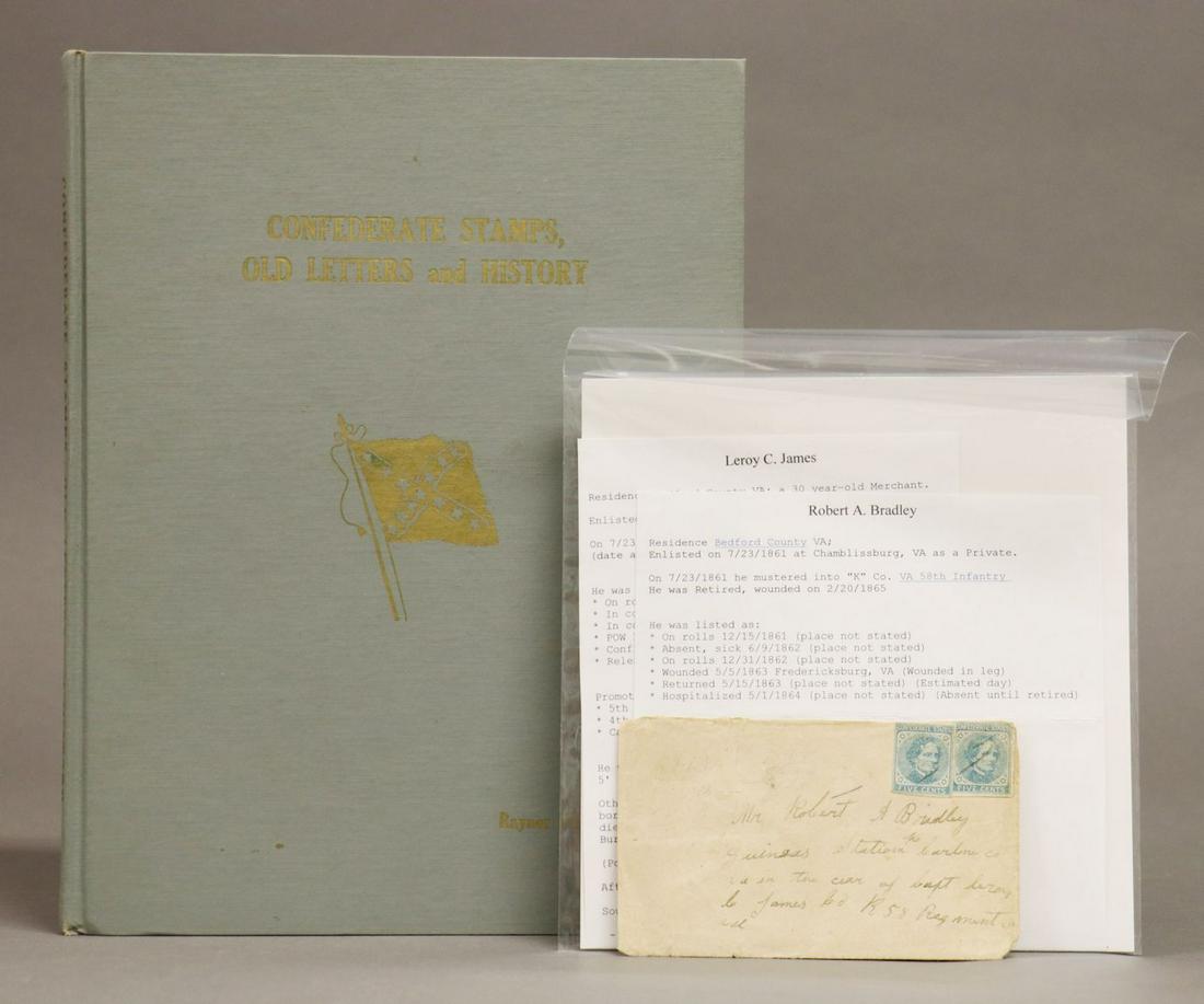 Civil War Postal Cover w/ Stamps, and Book (1 of 7)