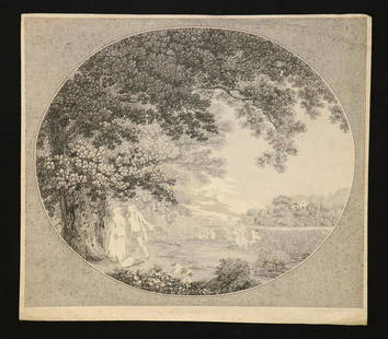 Proof Etching, W. Ellis, 1783: Proof etching by W. Ellis after Thomas Hearne, possibly for Thompson's "Seasons." 14.25" x 12.5".