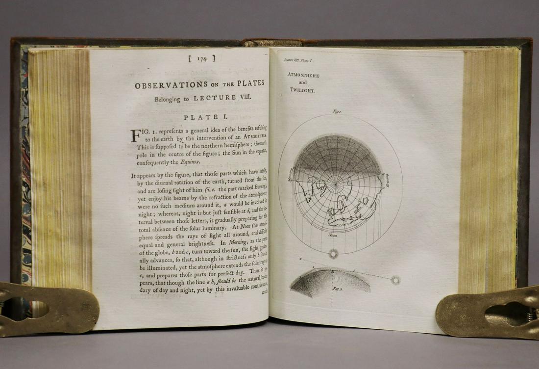 [Plates, Natural Science] Surveys of Nature, 1787: Fitzgerald, Francis (i.e. Charles Taylor.) SURVEYS OF NATURE, HISTORICAL, MORAL, AND ENTERTAINING, EXHIBITING THE PRINCIPLES OF NATURAL SCIENCE IN VARIOUS BRANCHES. London: C. Taylor, 1787. 2 vols., 4