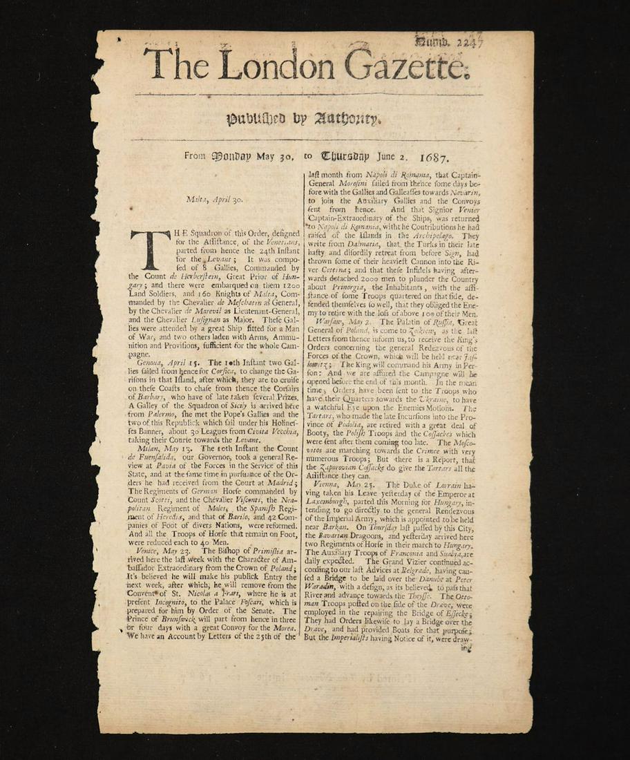 [Book Auctions, 17th c.] (1 of 3)