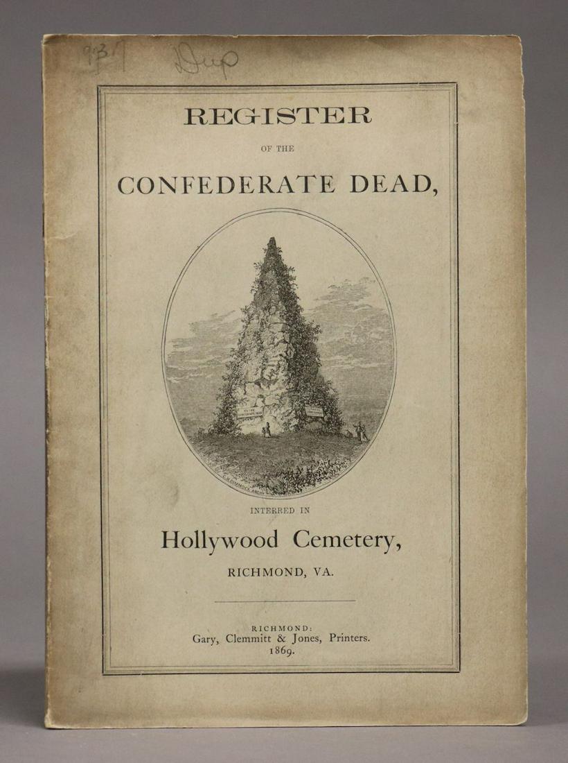 Register of Confederate Dead, 1869 (1 of 4)