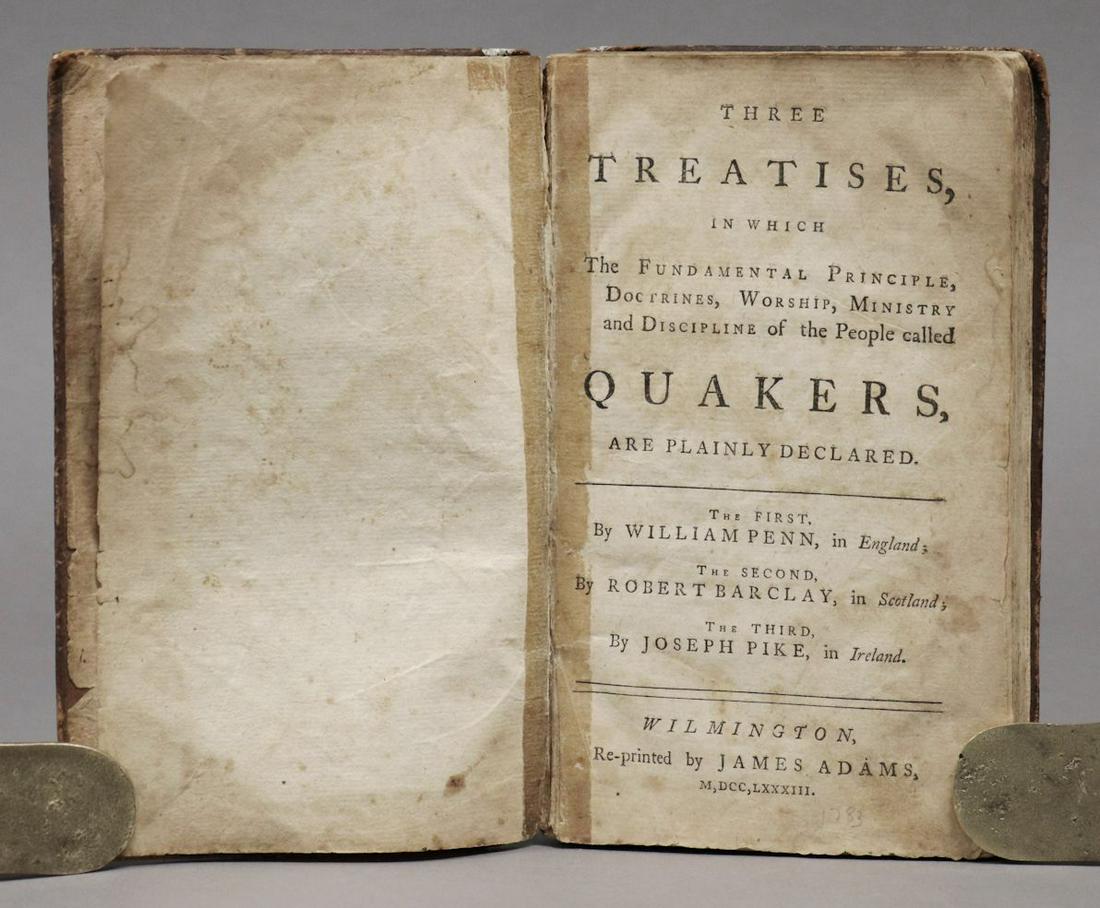 [Early DE Printing] Penn, Quakers, 1783 (1 of 8)