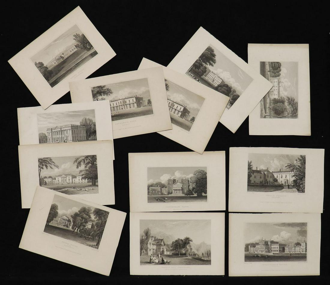 Architecture, Lot of 19th c. Engravings (1 of 4)