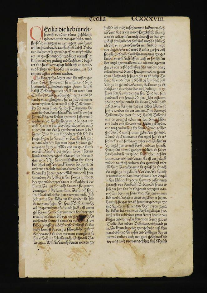 Incunable Leaf, Koberger, 1488 (1 of 3)