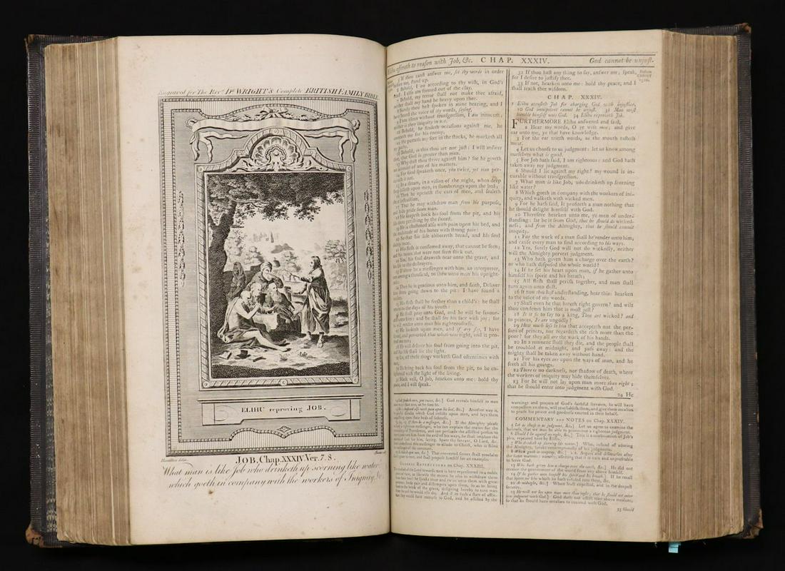 18th c. Folio King James Bible, Illustrated (1 of 9)