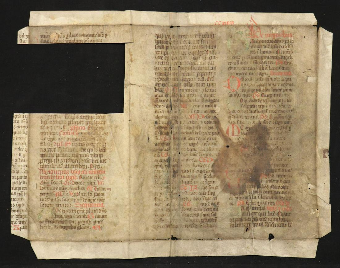 15th c. Manuscript on Vellum (1 of 4)
