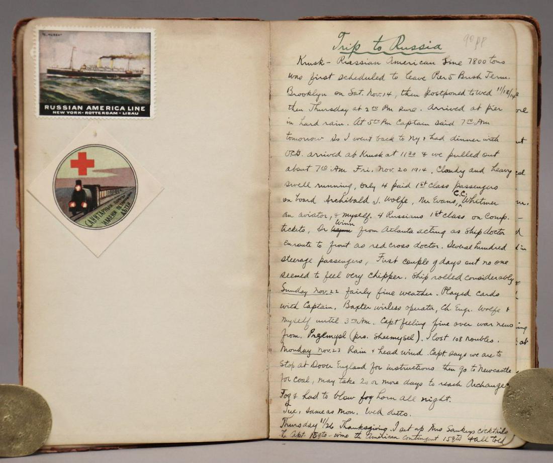 Railroads, WWI, MS Diary, Russia, S. America (1 of 7)