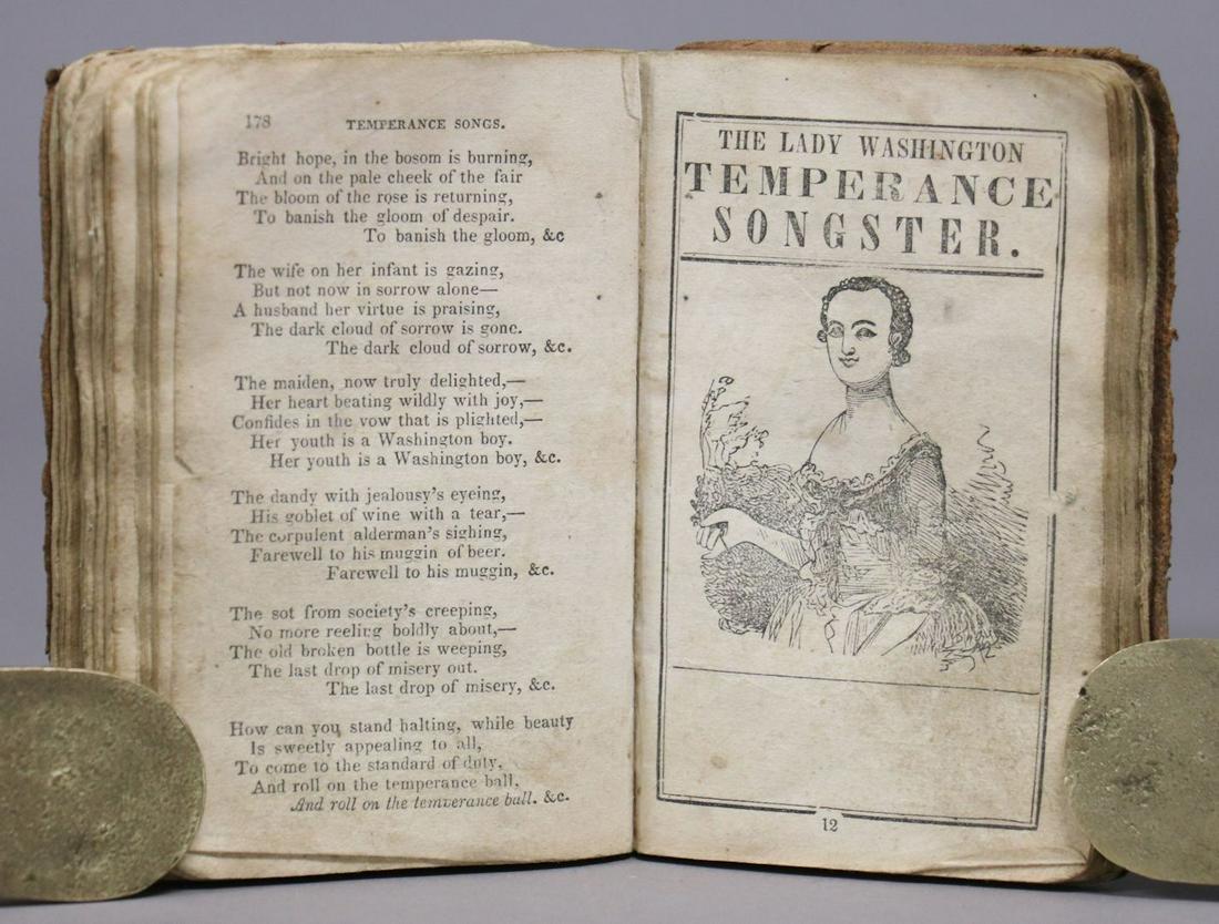 Negro Melodies, Temperance Songs, 1845: THE LOVER'S FORGET-ME-NOT, AND SONGS OF BEAUTYâ€¦ WITH ALL THE LATE NEGRO MELODIES. Philadelphia: John. B. Perry, 1845. 4.5" x 3". viii, 3-244, [2] pp., lacking pages 127/8 and 229/30. Numerous wo