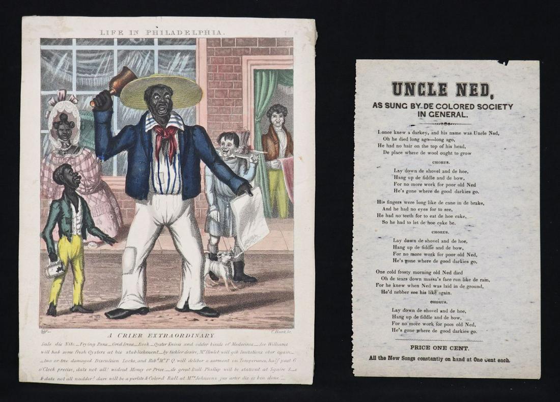 [19th c. Racism, Negro Caricature, Lyrics] (1 of 5)