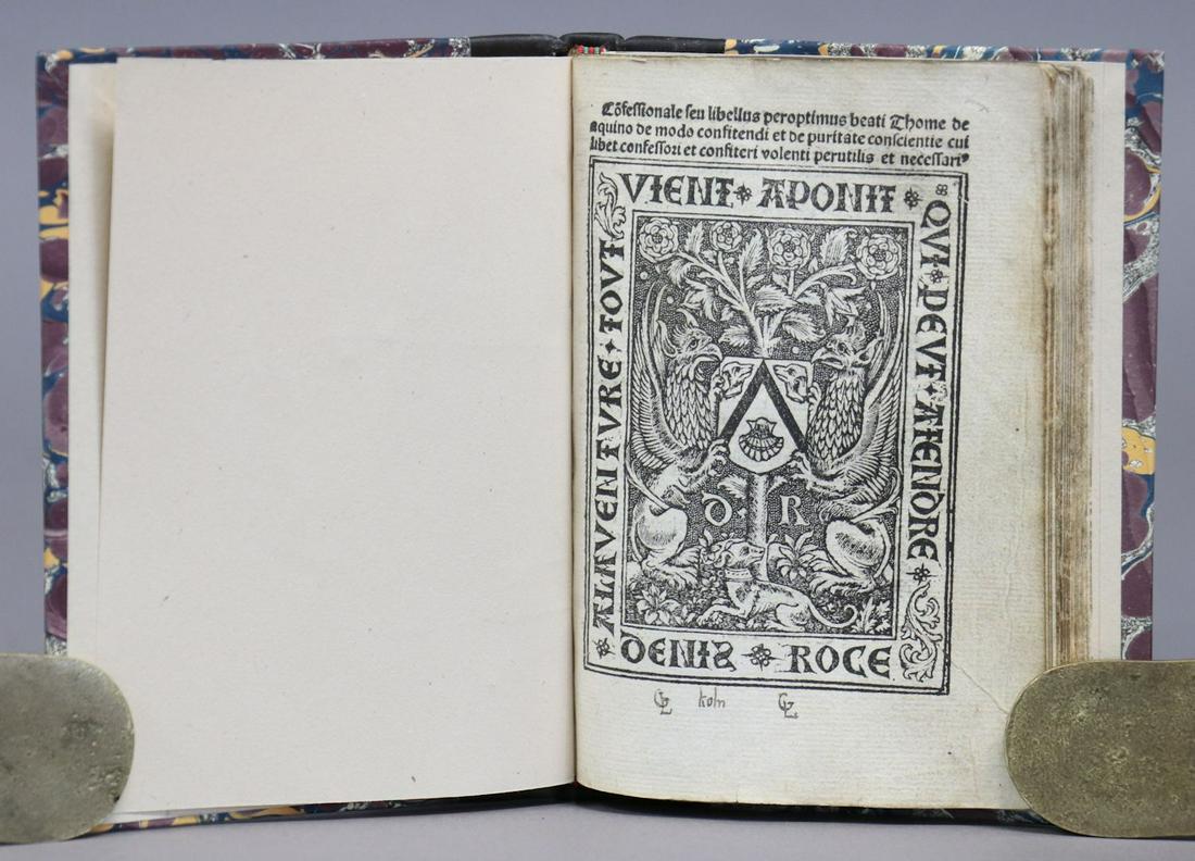 Post-Incunable, Thomas Aquinas, Confessionale (1 of 4)