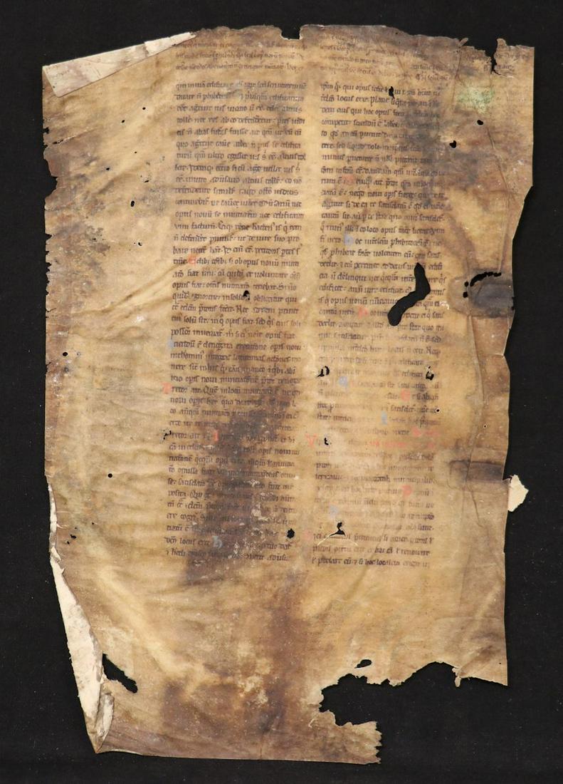 Medieval Manuscript Leaf (1 of 4)