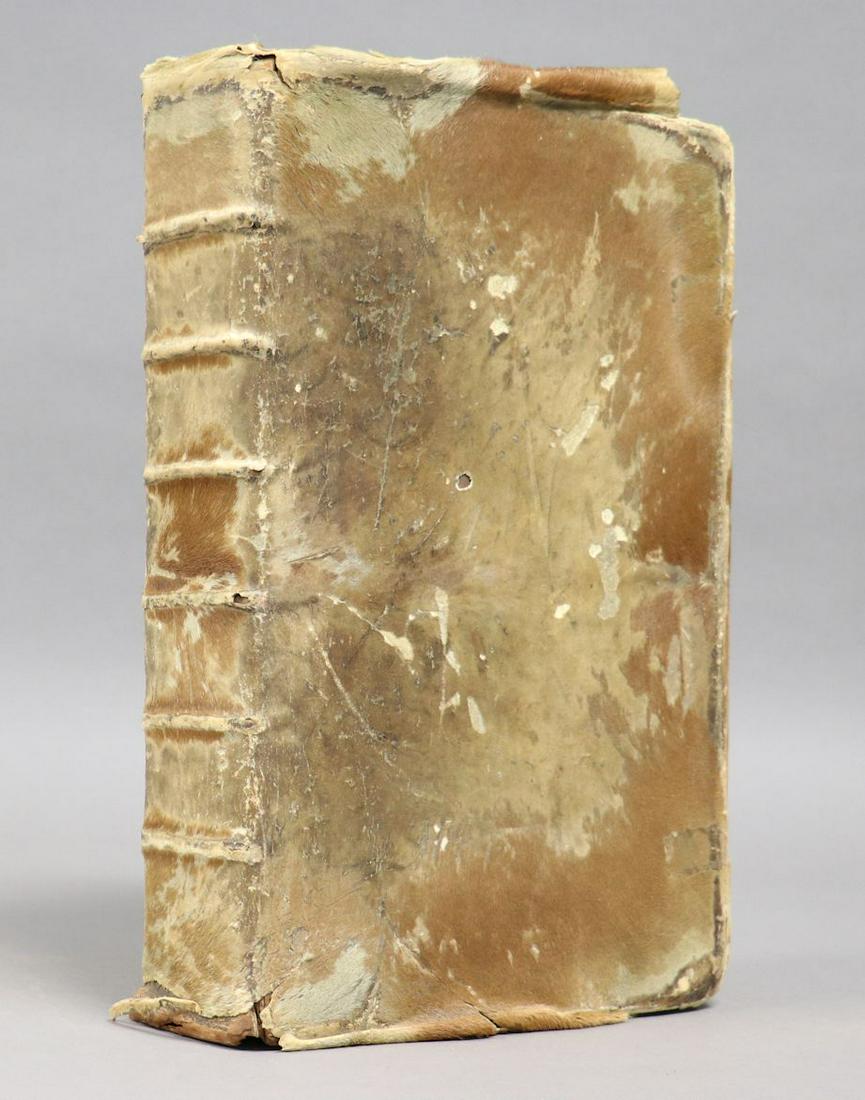 Cowhide Binding, Rare 18th c. Bible (1 of 9)