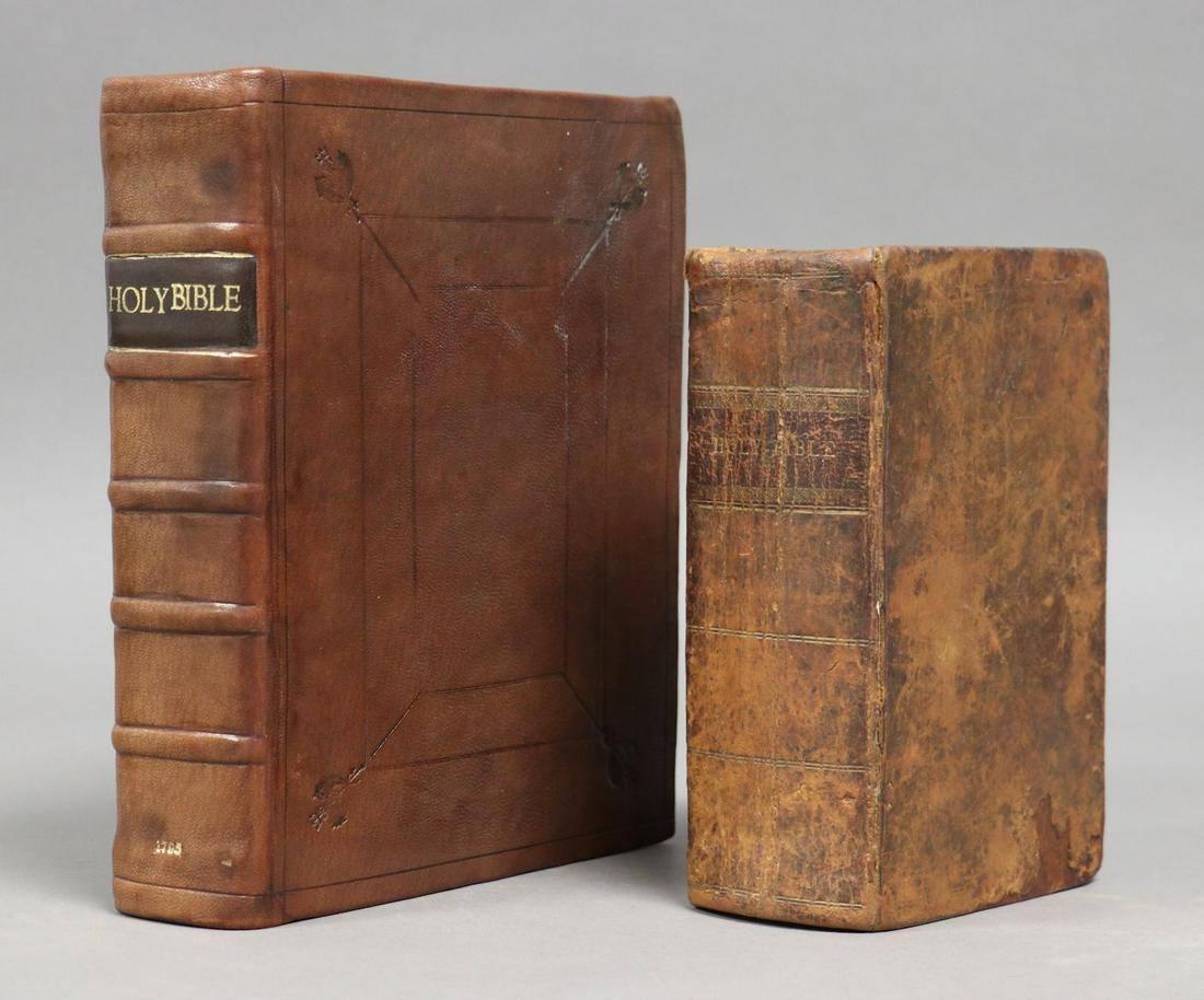 Pair of 18th c. Bibles (1 of 8)