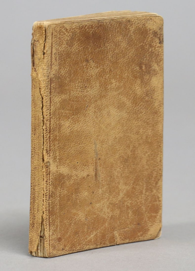 New York Medical Manuscript: Manuscript book, 4.5" x 3", approx. 60 leaves, written in pencil, bound in sheep over card. ********** Containing medical notes from the Eye and Ear Infirmary in New York, dated May 7, 1851. Signed by