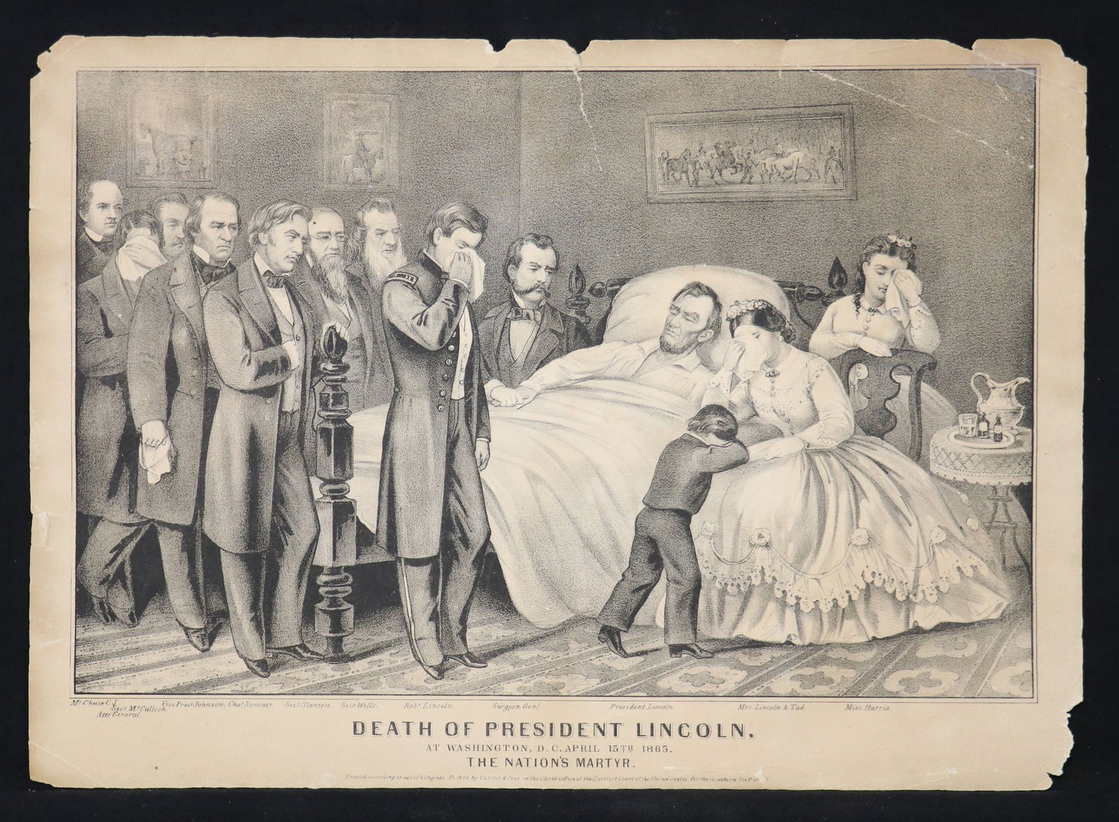 Death of Lincoln, Currier & Ives, 1865 (1 of 2)