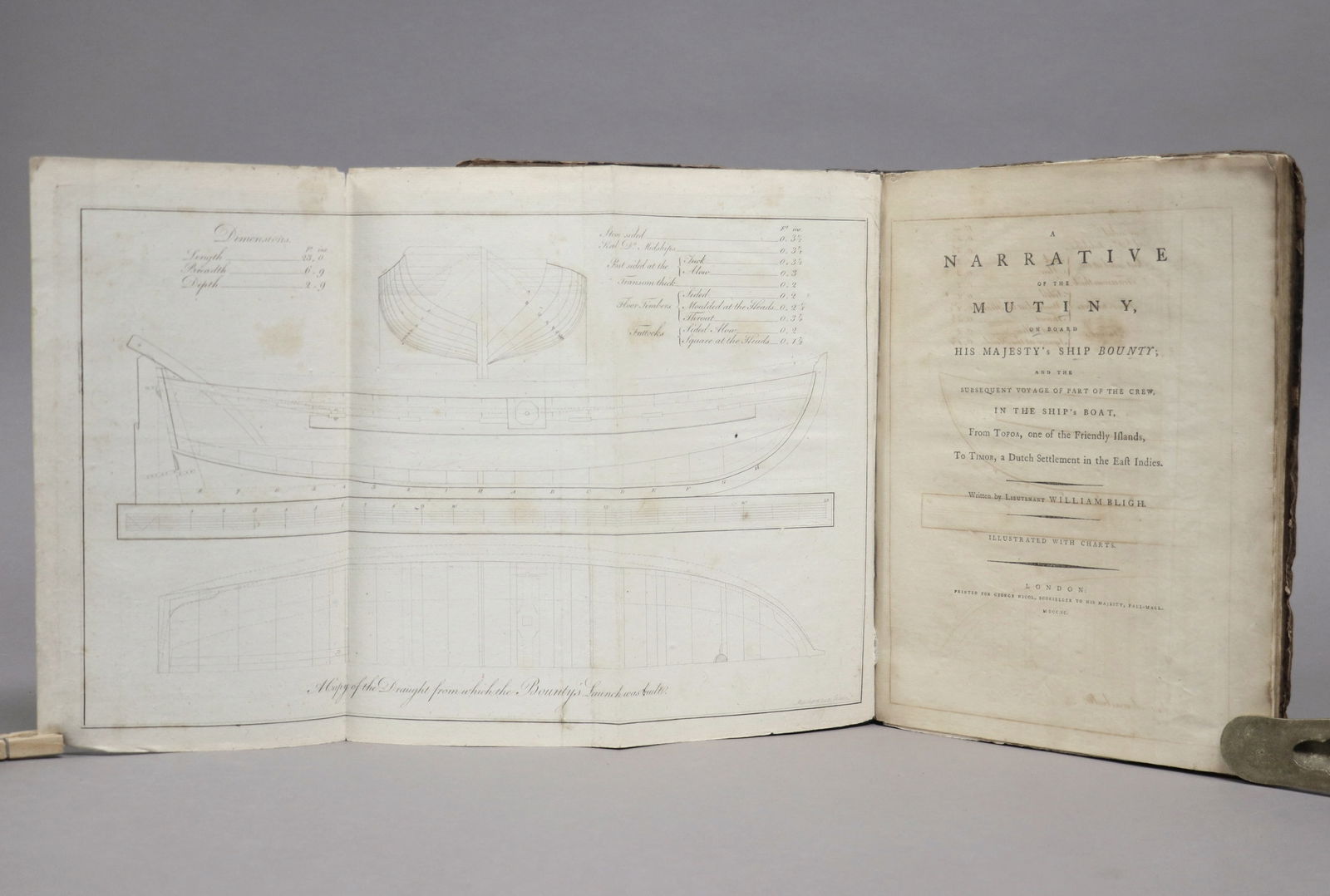 Bligh, Mutiny on the Bounty, 1790 (1 of 6)