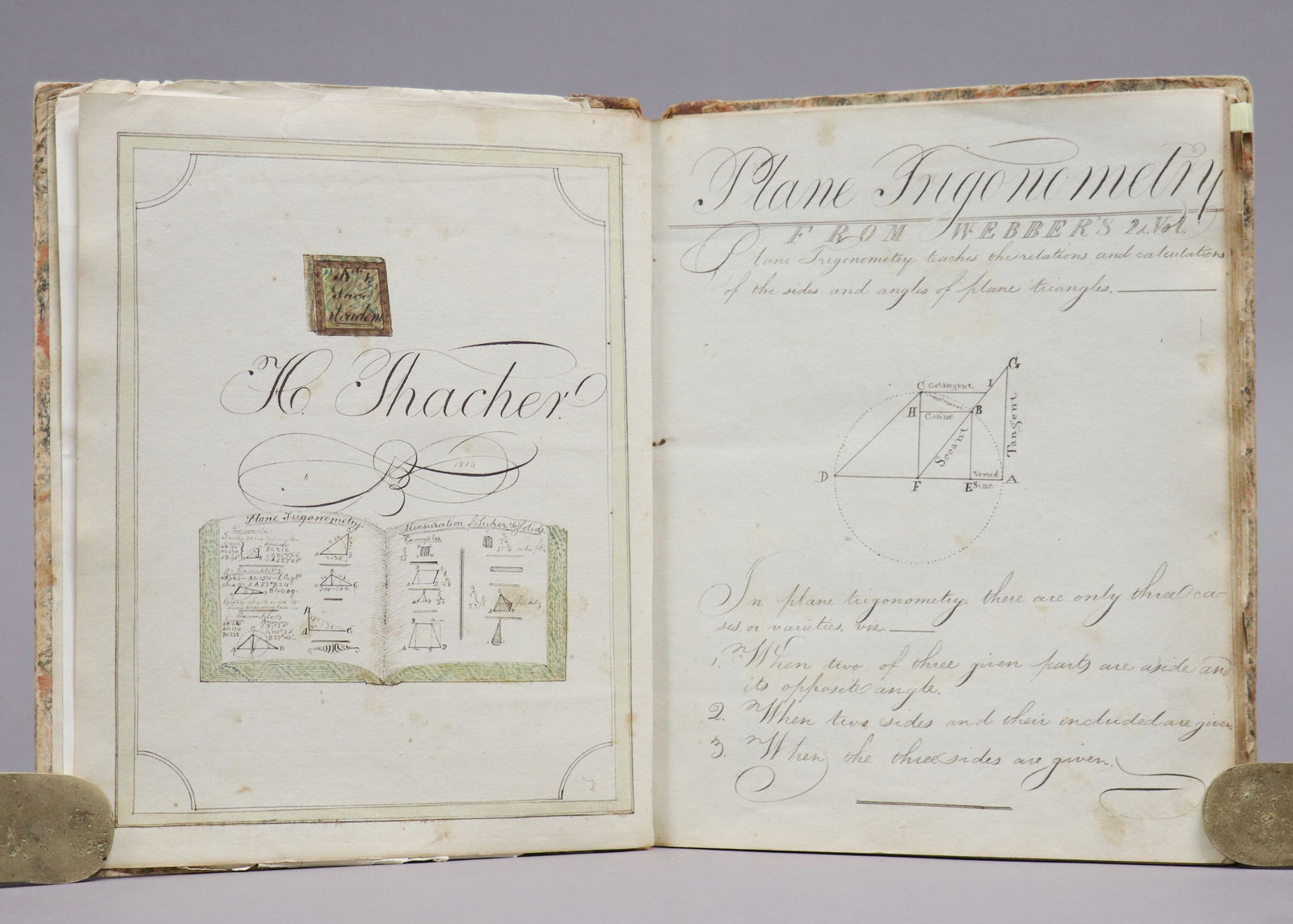 19th c. Harvard Manuscript, Navigation (1 of 9)