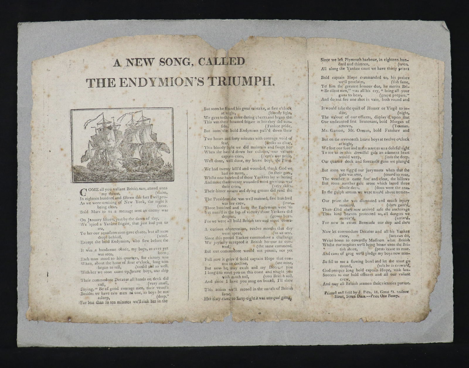 War of 1812, Broadside (1 of 2)