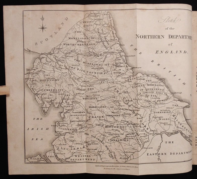 Marshall. Agriculture in England.: Marshall. The Review and Abstract of the County Reports to the Board of Agricultureâ€¦ in Five Volumes. York, 1818. 8vo, 5 vols. One folding map. Period half-calf, boards detached, some spine stri