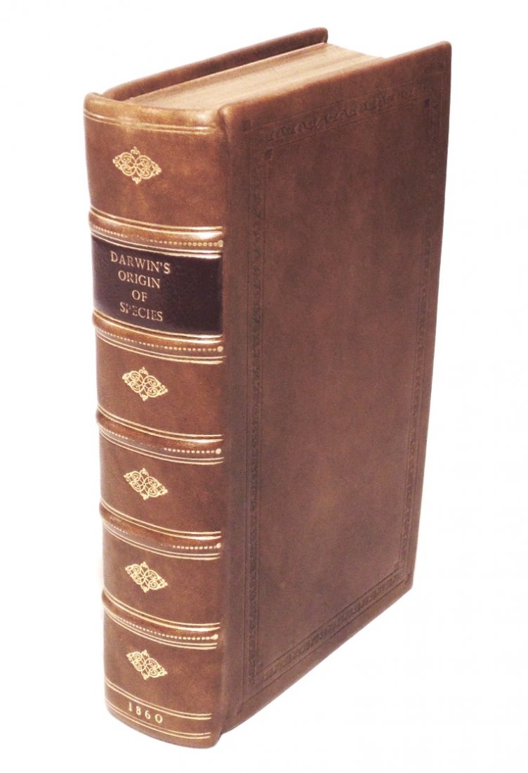 Darwin. On the Origin of Species: Darwin, Charles. On the Origin of Species by Means of Natural Selection. London: John Murray, 1860. Fifth Thousand (2nd ed., 2nd issue.) 8vo. ix, [1], 502, 32 ads pp. + folding diagram. Modern full ca