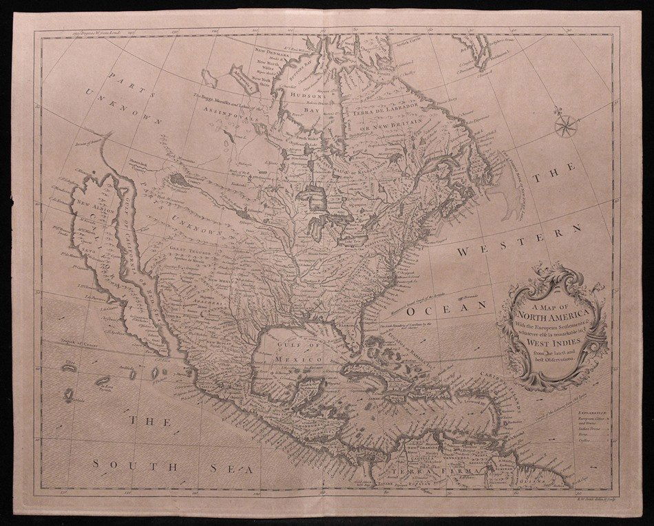 [Map]  Seale, Richard. Map of North America (1 of 4)