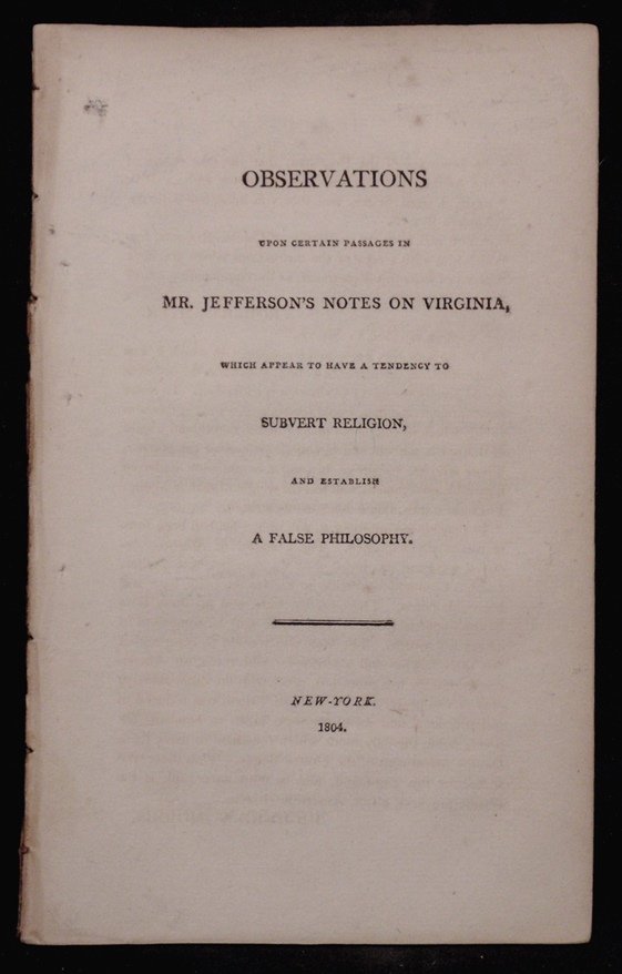 Moore's Observations Upon Jefferson & Religion (1 of 4)