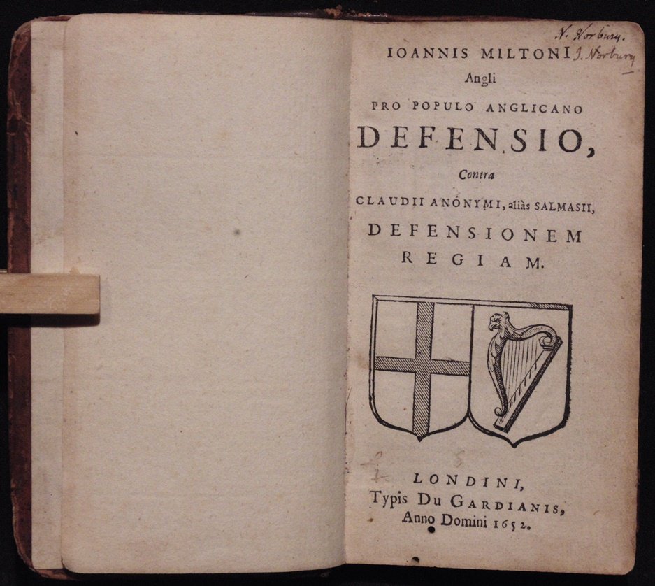 Milton, John.  Pro Populo Anglicano Defensio (1 of 5)