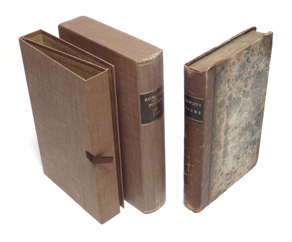 Thomas Chatterton. Poems. 1st Ed., 1777 (1 of 5)