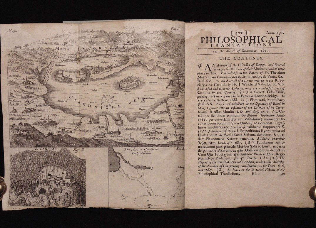 John Flamsteed.  Philosophical Transactions, 1687 (1 of 4)