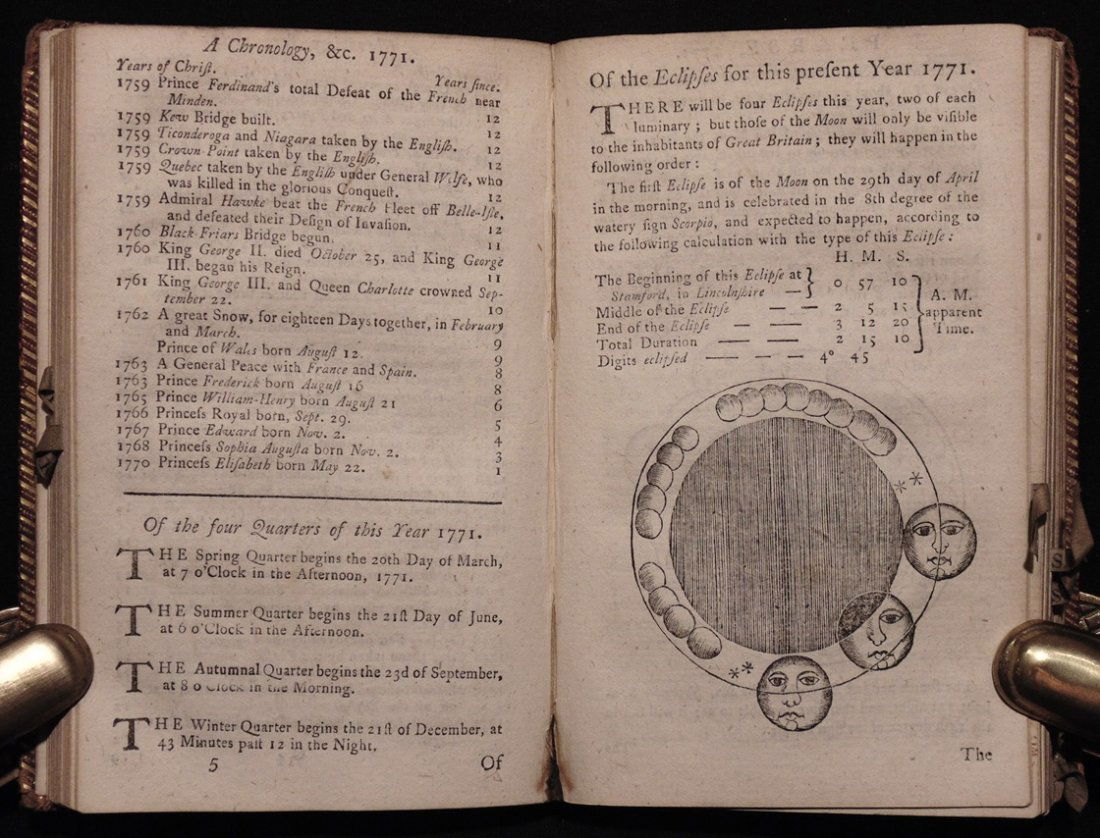 [18th C. Almanacs] (1 of 6)