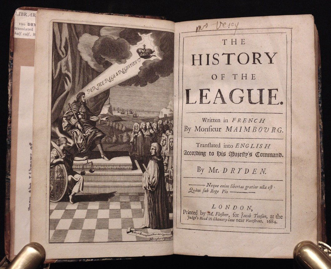 Maimbourg.  History of the League (1 of 6)