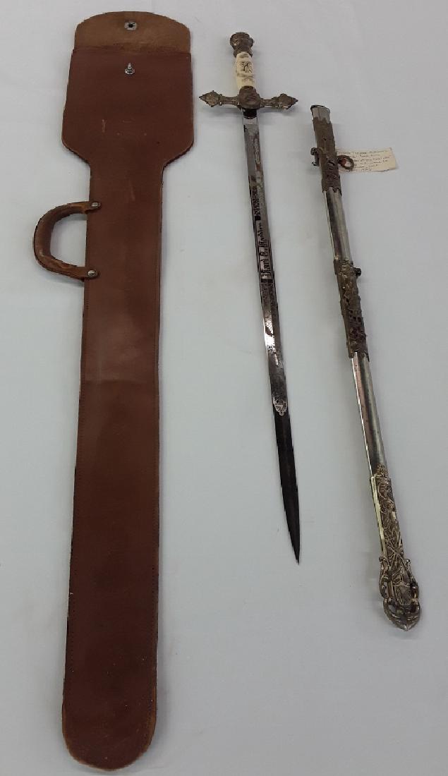 Knights Templar Masonic Sword "York Rite" with Scabbard (1 of 4)