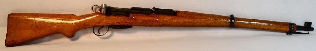 Schmidt Rubin K31 7.5mm Swiss Military Rifle: All Matching On Frame, Bolt, And Magazine-Very Good Swiss Markings On Stock- Ser# 257296